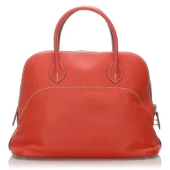 Hermès Vintage - Bolide 35 Bag - Orange - Leather and Calf Handbag - Luxury High Quality - Avvenice