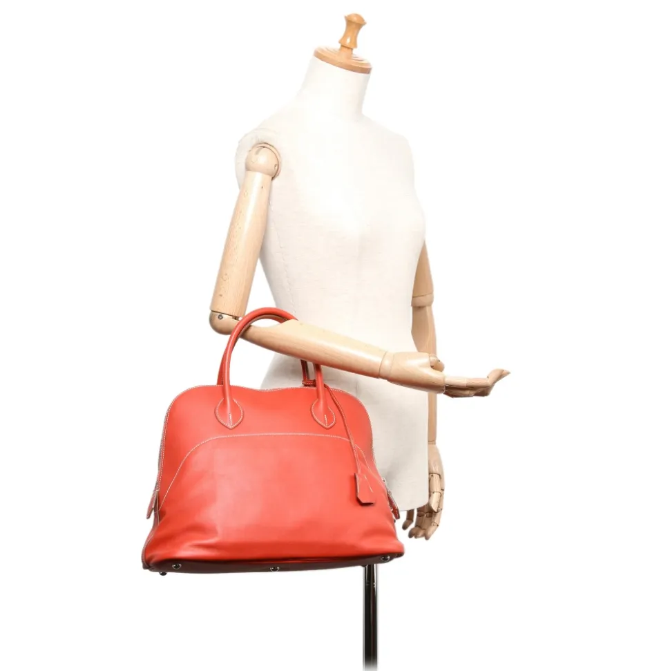 Hermès Vintage - Bolide 35 Bag - Orange - Leather and Calf Handbag - Luxury High Quality - Avvenice