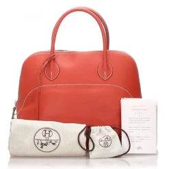 Hermès Vintage - Bolide 35 Bag - Orange - Leather and Calf Handbag - Luxury High Quality - Avvenice