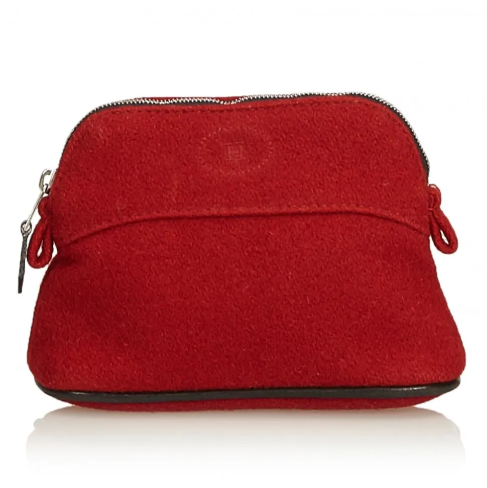 Hermès Vintage - Bolide Trousse De Voyage - Red - Canvas and Wool Pouch - Luxury High Quality - Avvenice