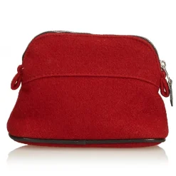 Hermès Vintage - Bolide Trousse De Voyage - Red - Canvas and Wool Pouch - Luxury High Quality - Avvenice