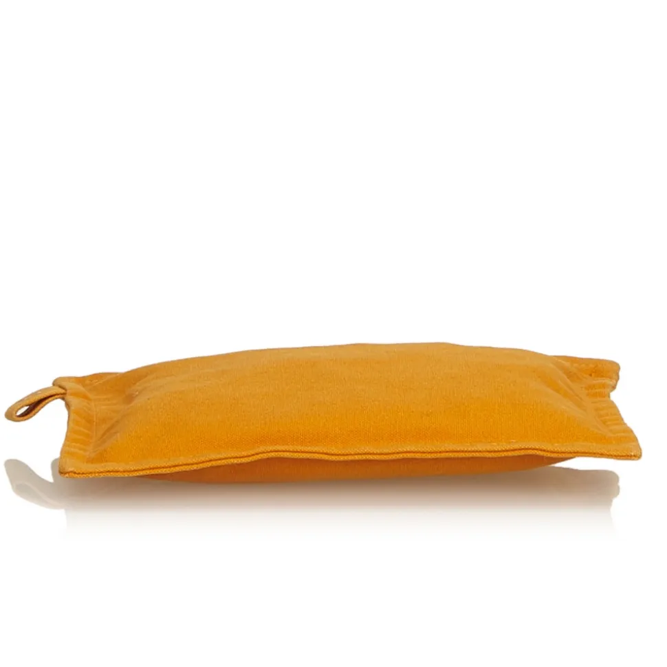 Hermès Vintage - Bora Bora Zip Pouch Bag - Orange - Fabric and Cotton Pounch - Luxury High Quality - Avvenice