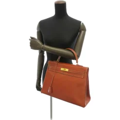 Hermès Vintage - Box Calf Kelly 35 - Brown - Leather Handbag - Avvenice