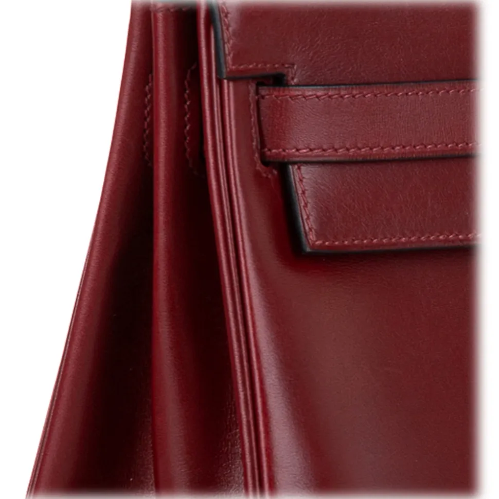 Hermès Vintage - Box Calf Kelly 32 - Red - Leather Handbag - Avvenice