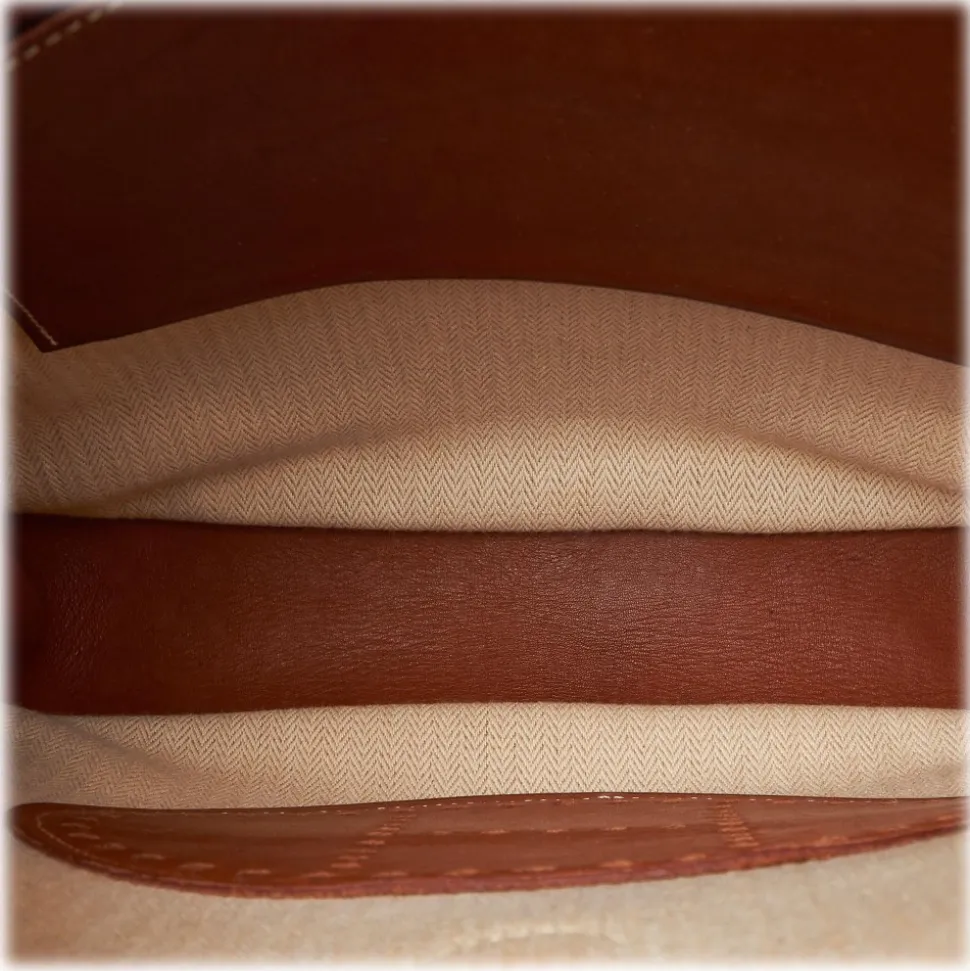 Hermès Vintage - Canvas Evelyne GM Bag - Brown - Leather Handbag - Luxury High Quality - Avvenice