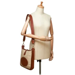 Hermès Vintage - Canvas Evelyne GM Bag - Brown - Leather Handbag - Luxury High Quality - Avvenice