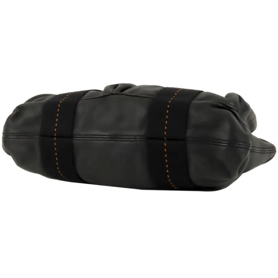 Hermès Vintage - Caravan Horizontal PM - Black - Leather Handbag - Avvenice