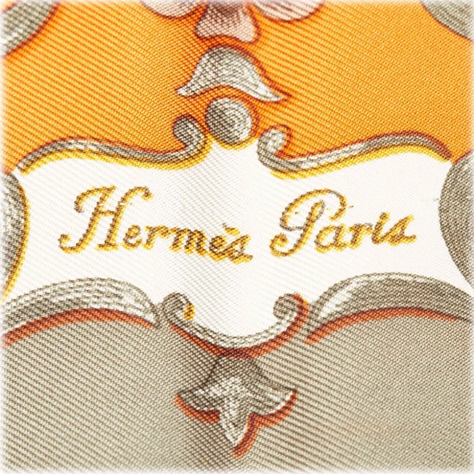 Hermès Vintage - Cheval Turc Silk Scarf - Orange Multi - Silk Foulard - Luxury High Quality - Avvenice