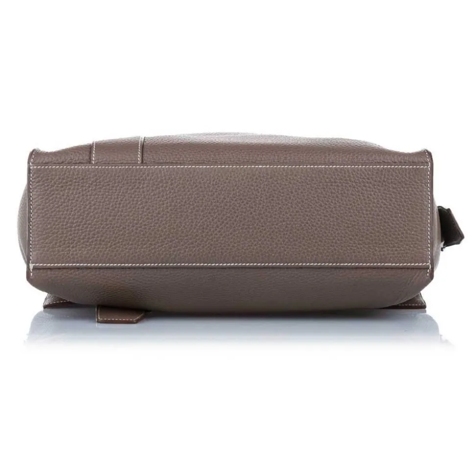 Hermès Vintage - Clemence Alfred - Brown - Leather Handbag - Avvenice