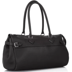 Hermès Vintage - Clemence Atlas 42 - Black - Leather Handbag - Avvenice