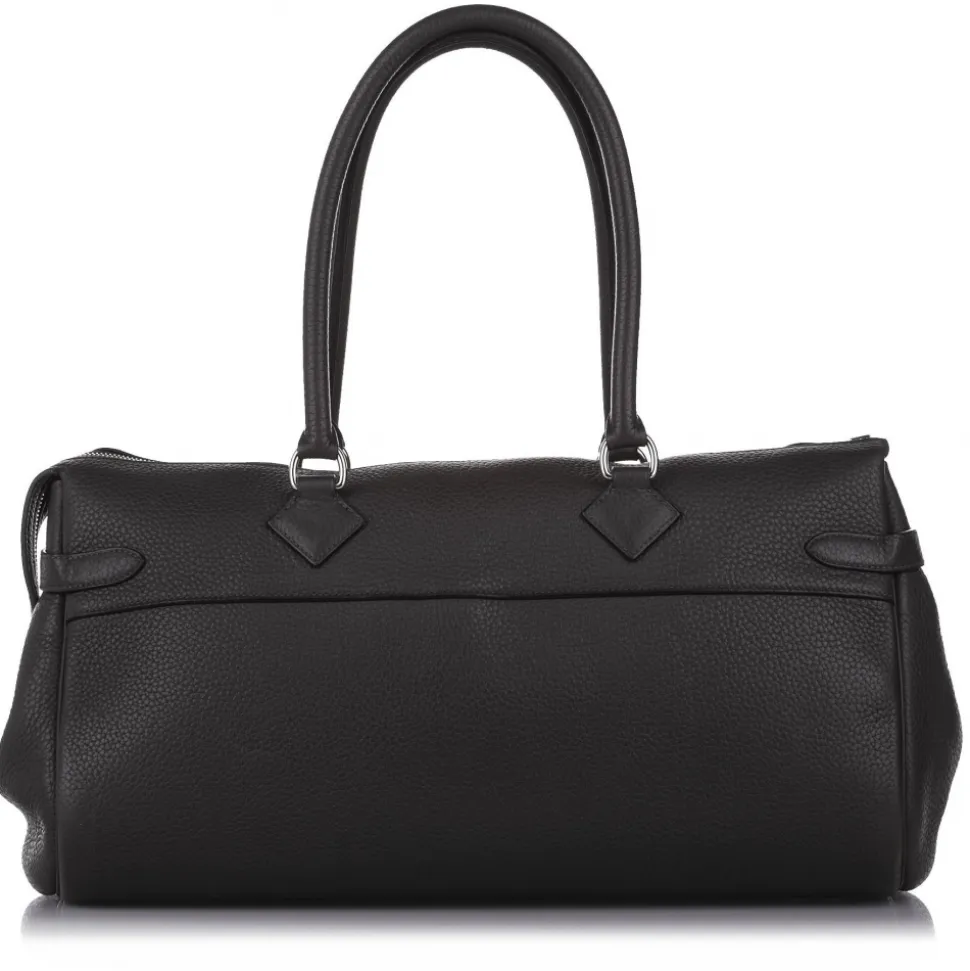 Hermès Vintage - Clemence Atlas 42 - Black - Leather Handbag - Avvenice