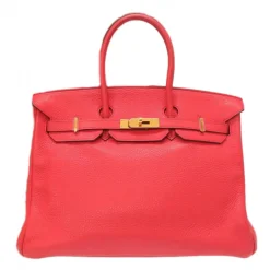 Hermès Vintage - Clemence Birkin 35 Bag - Pink - Leather and Calf Handbag - Luxury High Quality - Avvenice