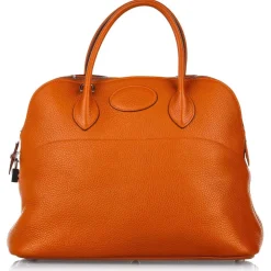 Hermès Vintage - Clemence Bolide 35 - Brown - Leather Handbag - Avvenice