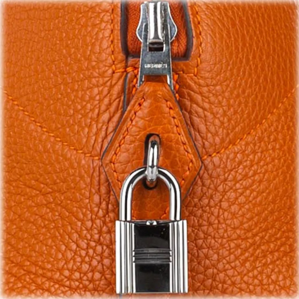 Hermès Vintage - Clemence Bolide 35 - Brown - Leather Handbag - Avvenice