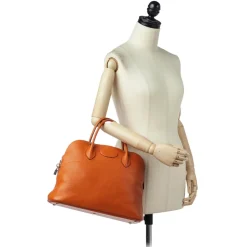 Hermès Vintage - Clemence Bolide 35 - Brown - Leather Handbag - Avvenice