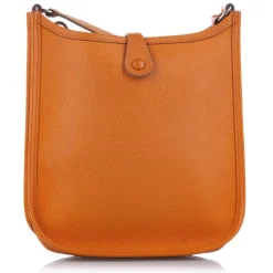 Hermès Vintage - Clemence Evelyne I TPM - Orange - Leather Handbag - Avvenice