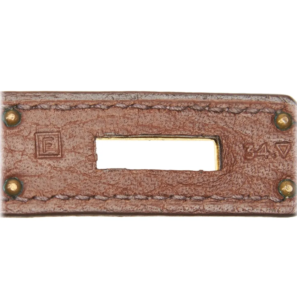 Hermès Vintage - Clemence Terre Birkin 35 Bag - Brown - Leather and Calf Handbag - Luxury High Quality - Avvenice