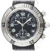 Hermès Vintage - Clipper Diver Chronograph Quartz Womens Watch - Black Silver - Stainless Steel Watch - Luxury High Quality - Avvenice