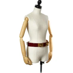 Hermès Vintage - Collier de Chien Belt - Red Gold - Leather Belt - Avvenice