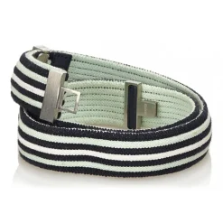 Hermès Vintage - Cotton Belt - Blue Navy White - Cotton Belt - Luxury High Quality - Avvenice