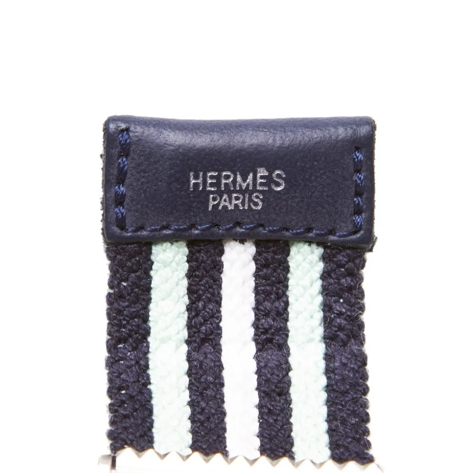 Hermès Vintage - Cotton Belt - Blue Navy White - Cotton Belt - Luxury High Quality - Avvenice