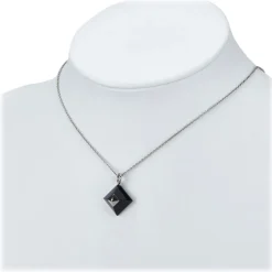 Hermès Vintage - Cupidon Pendant Necklace - Black Silver - Hermès Necklace - Luxury High Quality - Avvenice