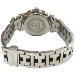 Hermès Vintage - Diamond Clipper Nacre Watch - Silver - Stainless Steel Watch - Avvenice