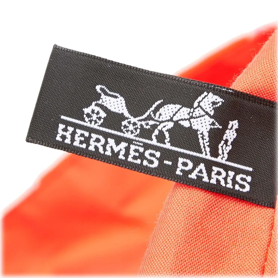Hermès Vintage - Drapeaux Au Vent Travel Bag - Red - Fabric and Cotton Handbag - Luxury High Quality - Avvenice