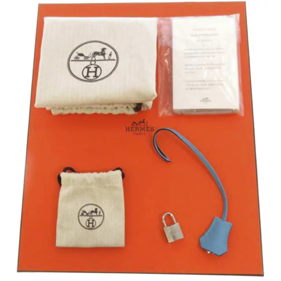 Hermès Vintage - Epsom Birkin 30 - Light Blue - Leather Handbag - Avvenice