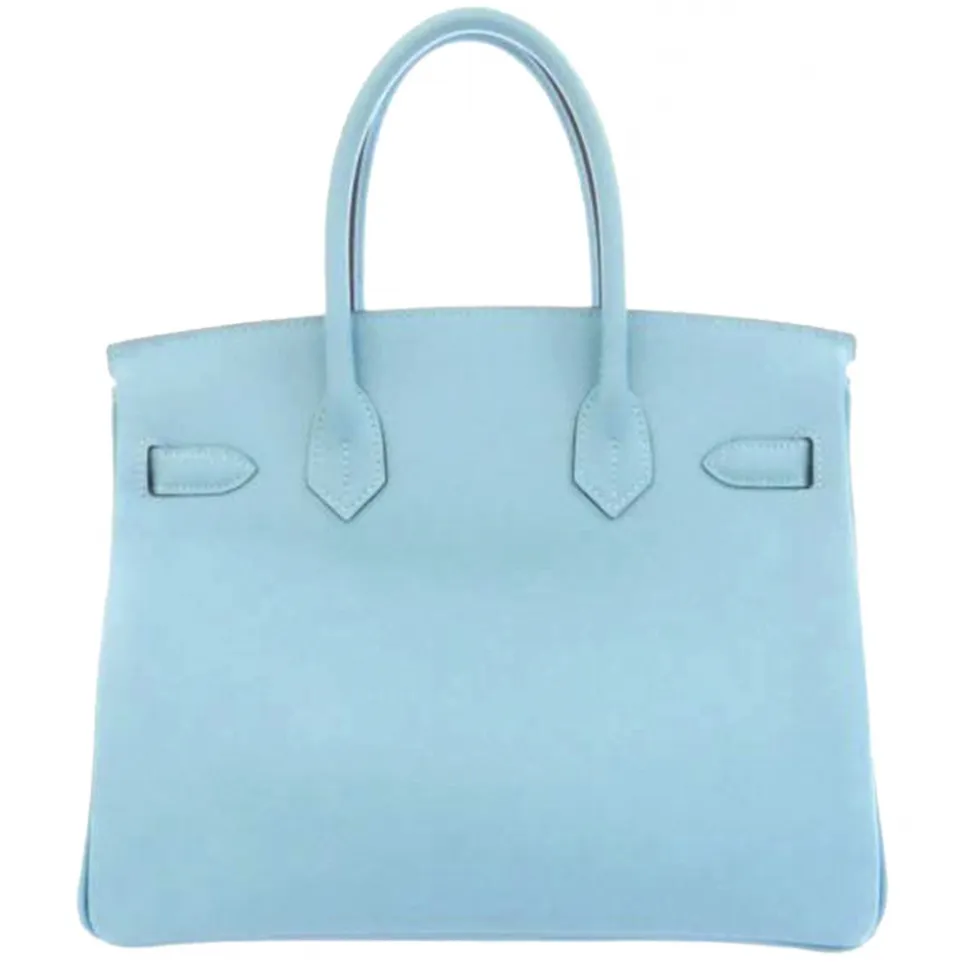 Hermès Vintage - Epsom Birkin 30 - Light Blue - Leather Handbag - Avvenice
