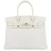 Hermès Vintage - Epsom Birkin 30 - White Ivory - Leather Handbag - Avvenice