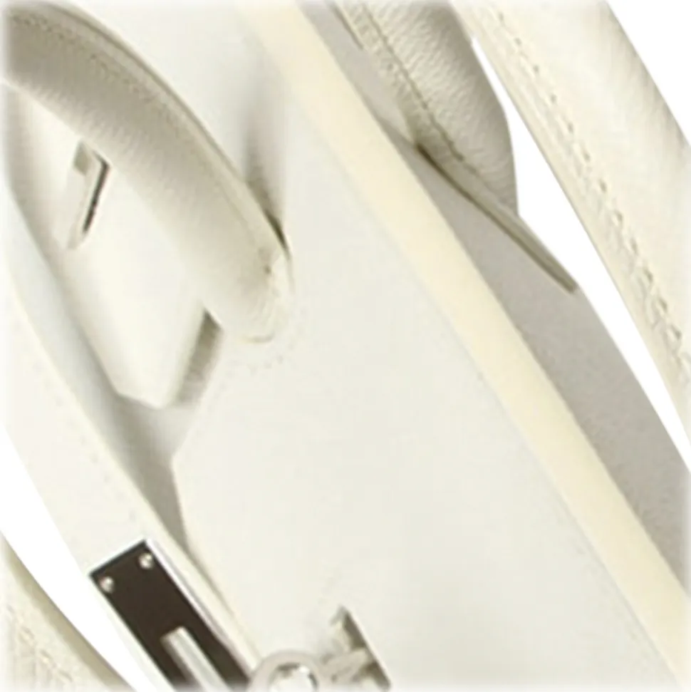 Hermès Vintage - Epsom Birkin 30 - White Ivory - Leather Handbag - Avvenice