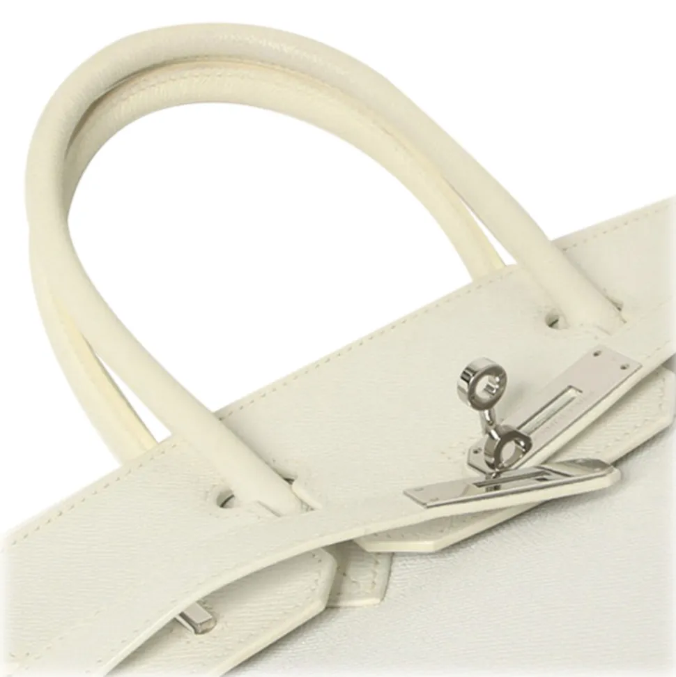 Hermès Vintage - Epsom Birkin 30 - White Ivory - Leather Handbag - Avvenice