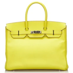 Hermès Vintage - Epsom Birkin 35 Bag - Yellow - Leather and Calf Handbag - Luxury High Quality - Avvenice