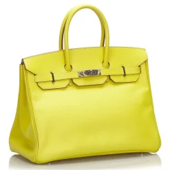 Hermès Vintage - Epsom Birkin 35 Bag - Yellow - Leather and Calf Handbag - Luxury High Quality - Avvenice