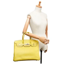 Hermès Vintage - Epsom Birkin 35 Bag - Yellow - Leather and Calf Handbag - Luxury High Quality - Avvenice