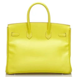 Hermès Vintage - Epsom Birkin 35 Bag - Yellow - Leather and Calf Handbag - Luxury High Quality - Avvenice