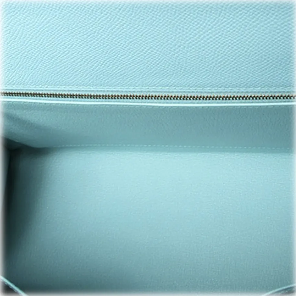 Hermès Vintage - Epsom Kelly 32 - Light Blue - Leather Handbag - Avvenice