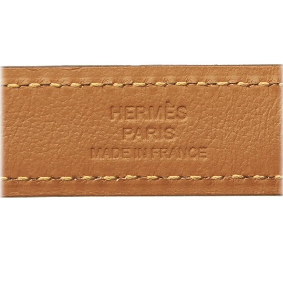 Hermès Vintage - Epsom Kelly Belt - Grey Gold - Leather Belt - Luxury High Quality - Avvenice
