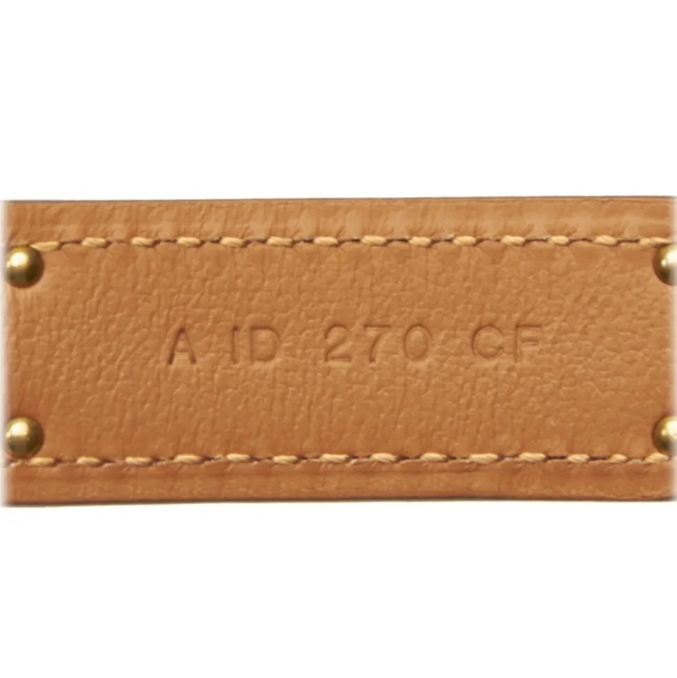 Hermès Vintage - Epsom Kelly Belt - Grey Gold - Leather Belt - Luxury High Quality - Avvenice