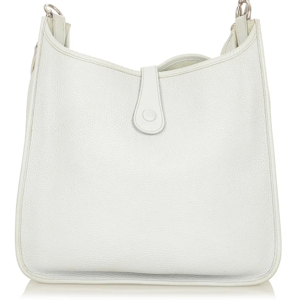 Hermès Vintage - Evelyne I GM - White - Leather Handbag - Avvenice