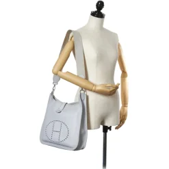 Hermès Vintage - Evelyne I GM - White - Leather Handbag - Avvenice