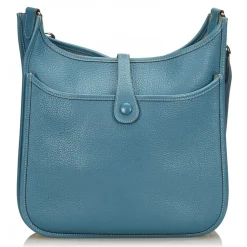 Hermès Vintage - Evelyne II PM Bag - Blue - Leather Handbag - Luxury High Quality - Avvenice