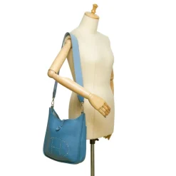 Hermès Vintage - Evelyne II PM Bag - Blue - Leather Handbag - Luxury High Quality - Avvenice