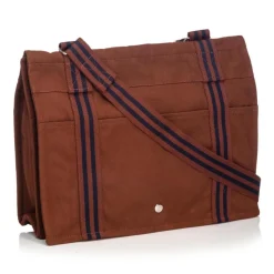 Hermès Vintage - Fourre Tout Besace MM Bag - Brown - Canvas Bag - Luxury High Quality - Avvenice