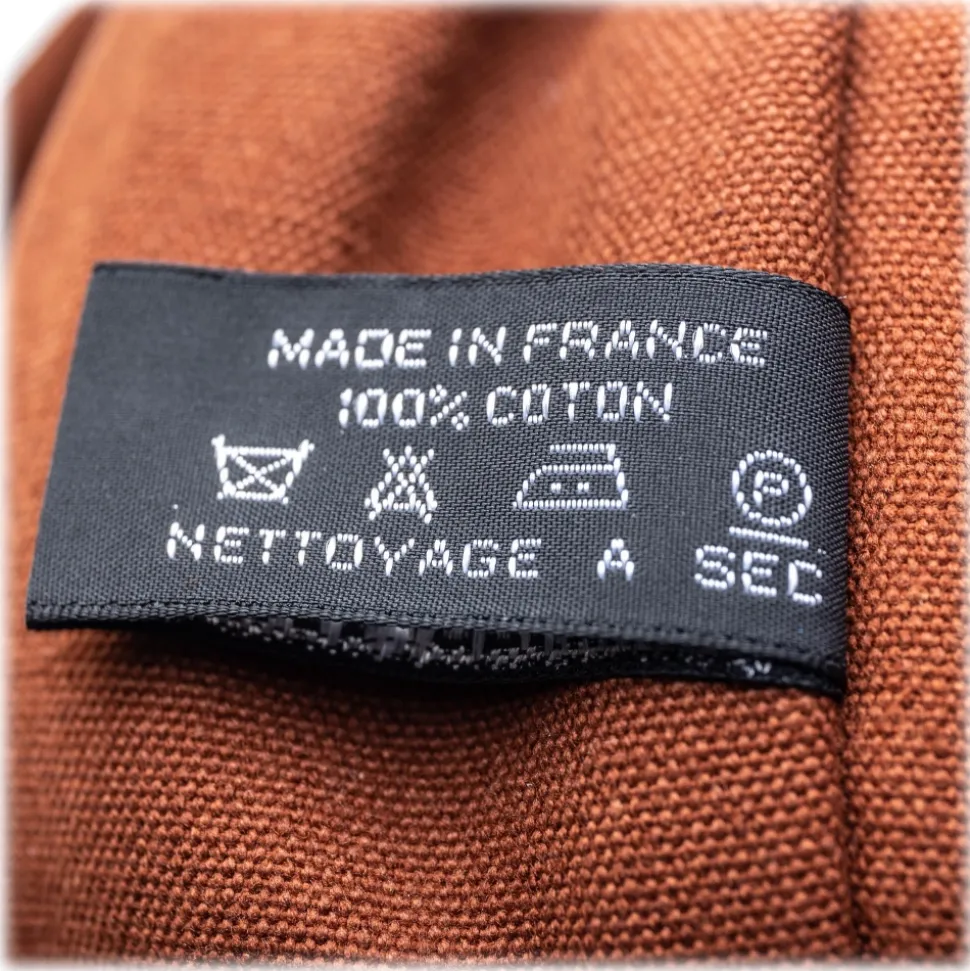 Hermès Vintage - Fourre Tout Besace MM Bag - Brown - Canvas Bag - Luxury High Quality - Avvenice