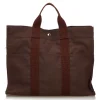 Hermès Vintage - Fourre Tout MM Bag - Brown - Canvas Bag - Luxury High Quality - Avvenice