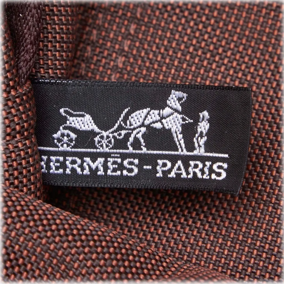 Hermès Vintage - Fourre Tout MM Bag - Brown - Canvas Bag - Luxury High Quality - Avvenice