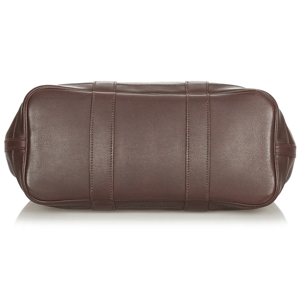 Hermès Vintage - Garden Party TPM - Dark Brown - Leather Handbag - Avvenice