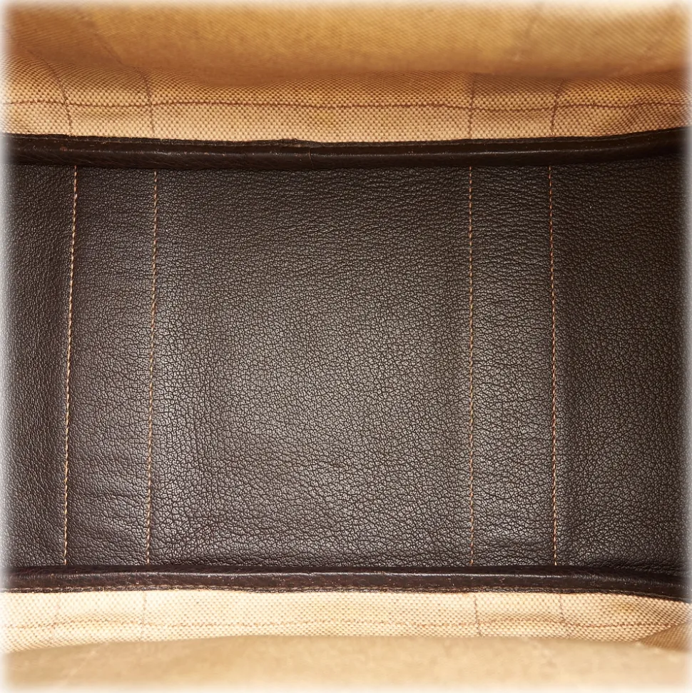 Hermès Vintage - Garden Party PM - Dark Brown Beige - Leather Handbag - Avvenice